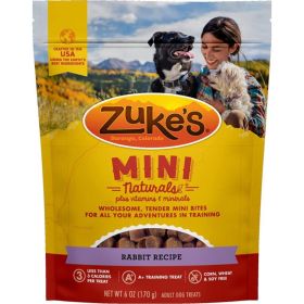 Zukes Mini Naturals Dog Treat  Wild Rabbit Recipe