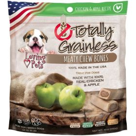 Loving Pets Totally Grainless Meaty Chew Bones  Chicken & Apple