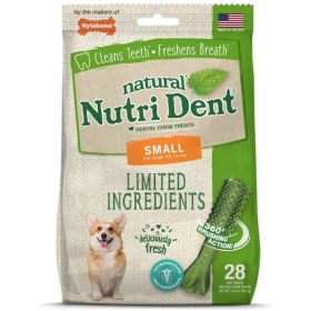 Nylabone Natural Nutri Dent Fresh Breath Dental Chews  Limited Ingredients