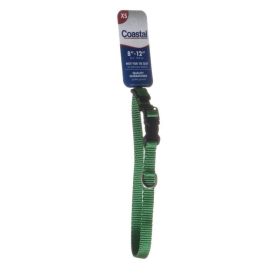 Tuff Collar Nylon Adjustable Collar (Option: Hunter Green  8" to 12" Long x 3/8" Wide)