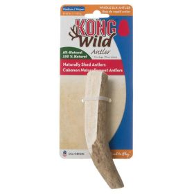 Kong Wild Whole Elk Antler Dog Chew (Option: Medium (Dogs 25 to 65 lbs))